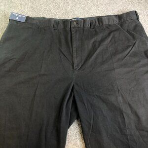 Polo Ralph Lauren Pants Mens 52x30 Black High Waist Flat Front BIG Phllip Y2K